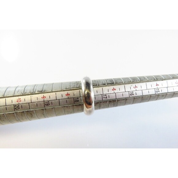 Round Red Obsidian Solitaire in Wide Band Sterling Silver Ring Setting Size 7.25 - Picture 7 of 7